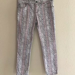 Free People Pattern Skinny Jeans